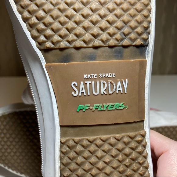 Kate Spade Saturday PF Flyers Women's 7 Lace Up Cap Toe Checked Canvas Sneakers - Picture 9 of 16